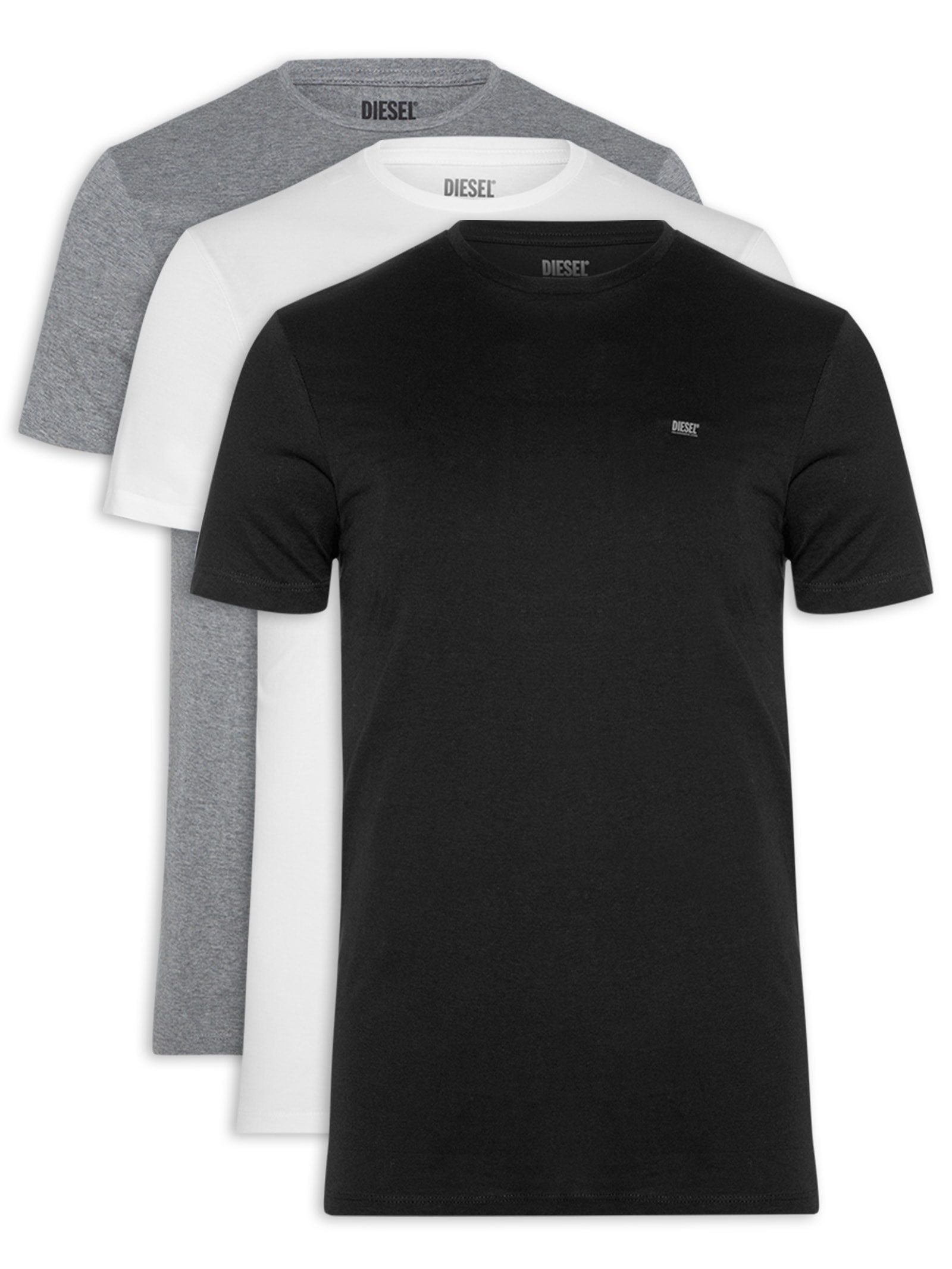 Kit De Camisetas Masculina Em Algodão  3 Peças Diesel