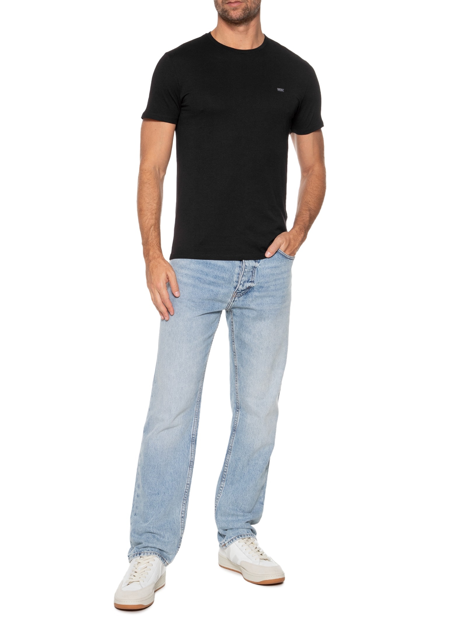 Kit De Camisetas Masculina Em Algodão  3 Peças Diesel