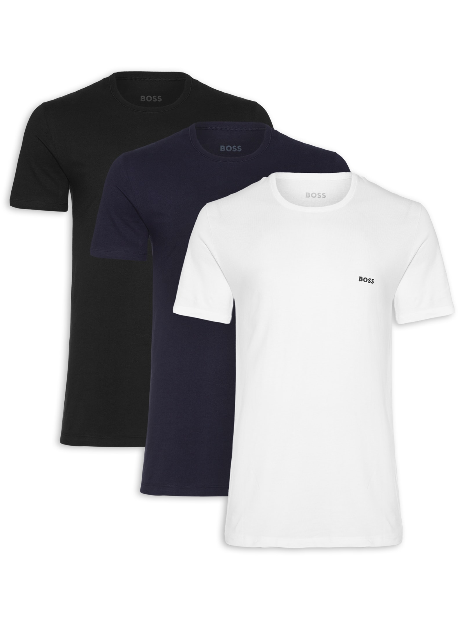 Kit de Camisetas Masculina Rn Classic 3 Peças Boss