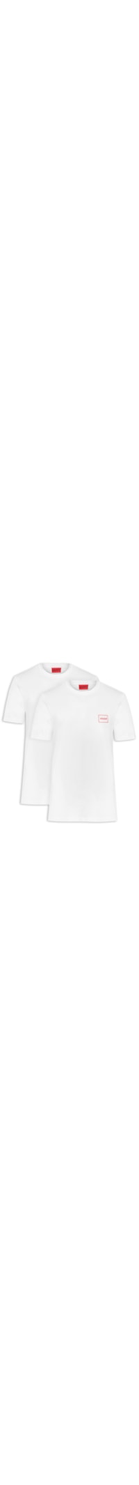 Kit De Camisetas Masculinas 2 Peças Crew Neck - Branco