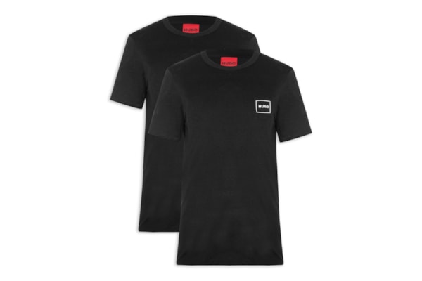 Kit De Camisetas Masculinas 2 Peças Crew Neck - Preto