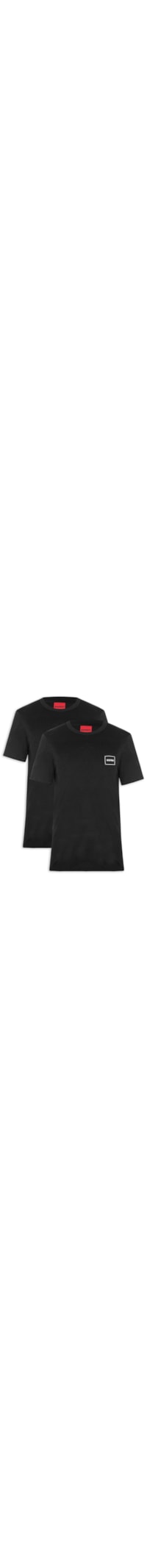 Kit De Camisetas Masculinas 2 Peças Crew Neck - Preto