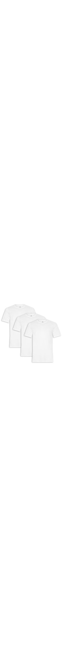 Kit De Camisetas Masculinas 3 Peças - Branco