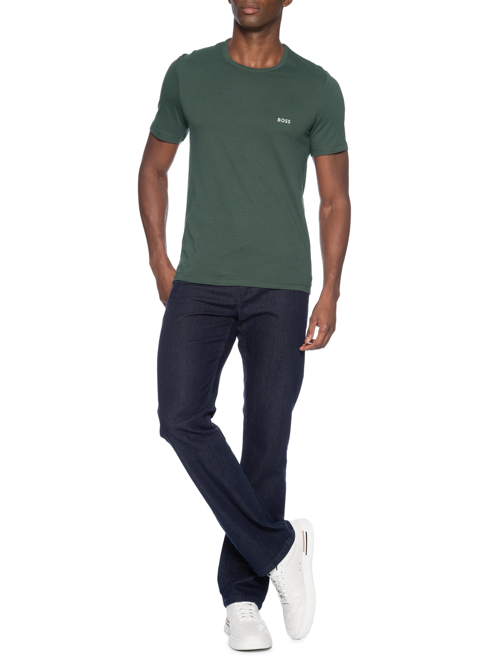 Kit De Camisetas Masculinas 3 Peças Classic Boss