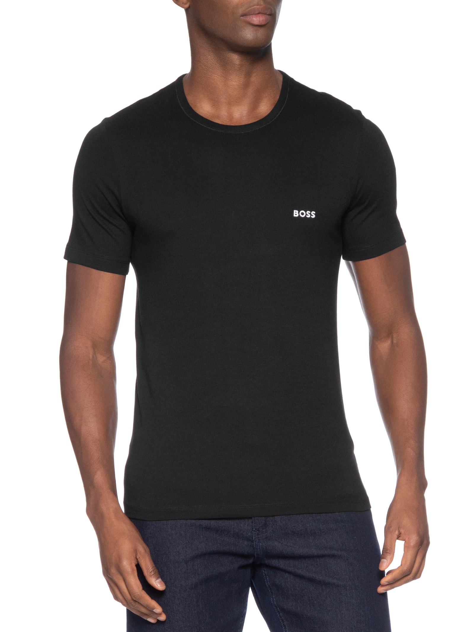 Kit De Camisetas Masculinas 3 Peças Classic Boss
