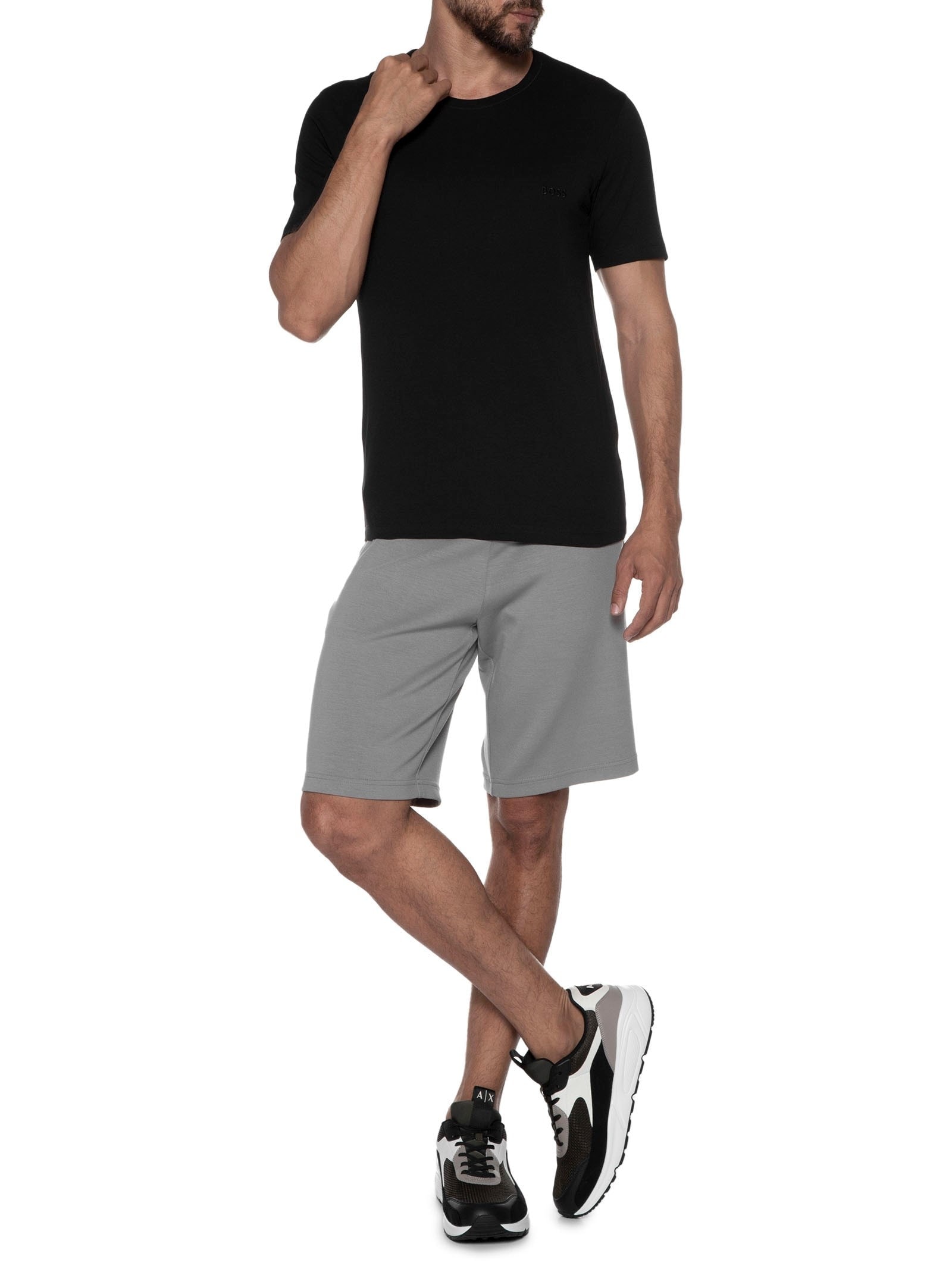 Kit De Camisetas Masculinas 3 Peças Rn 3P Classic Preto Boss