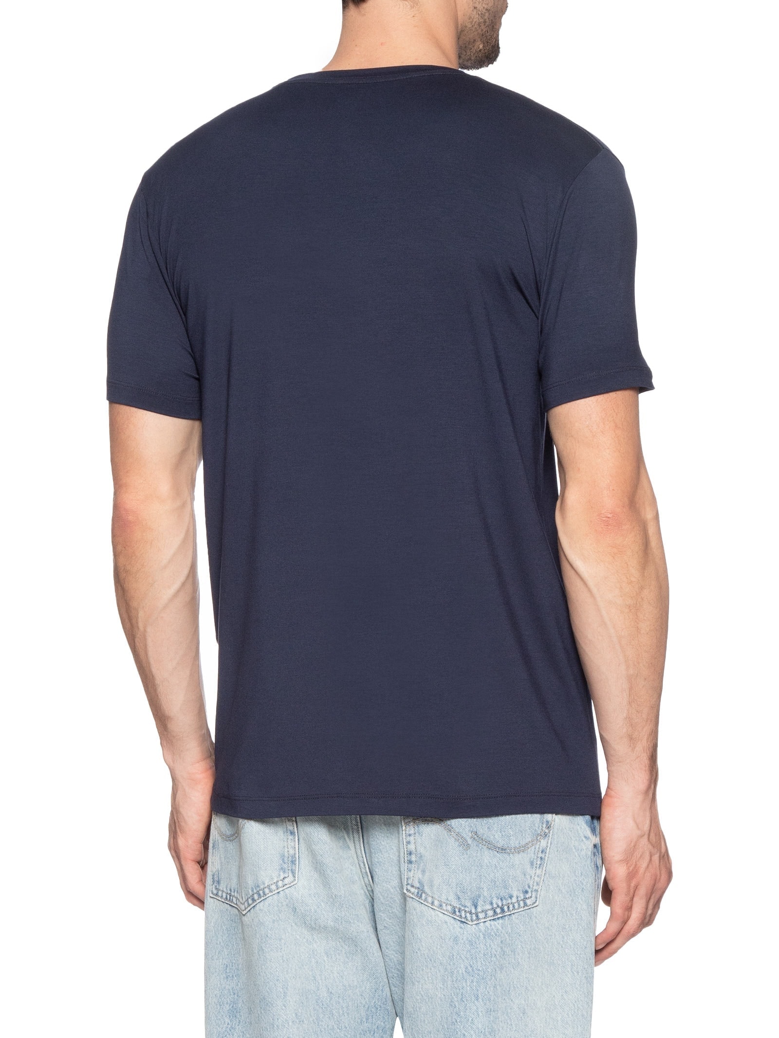 Kit De Camisetas Masculinas 3 Peças Tech Em Modal Azul '2 Essential