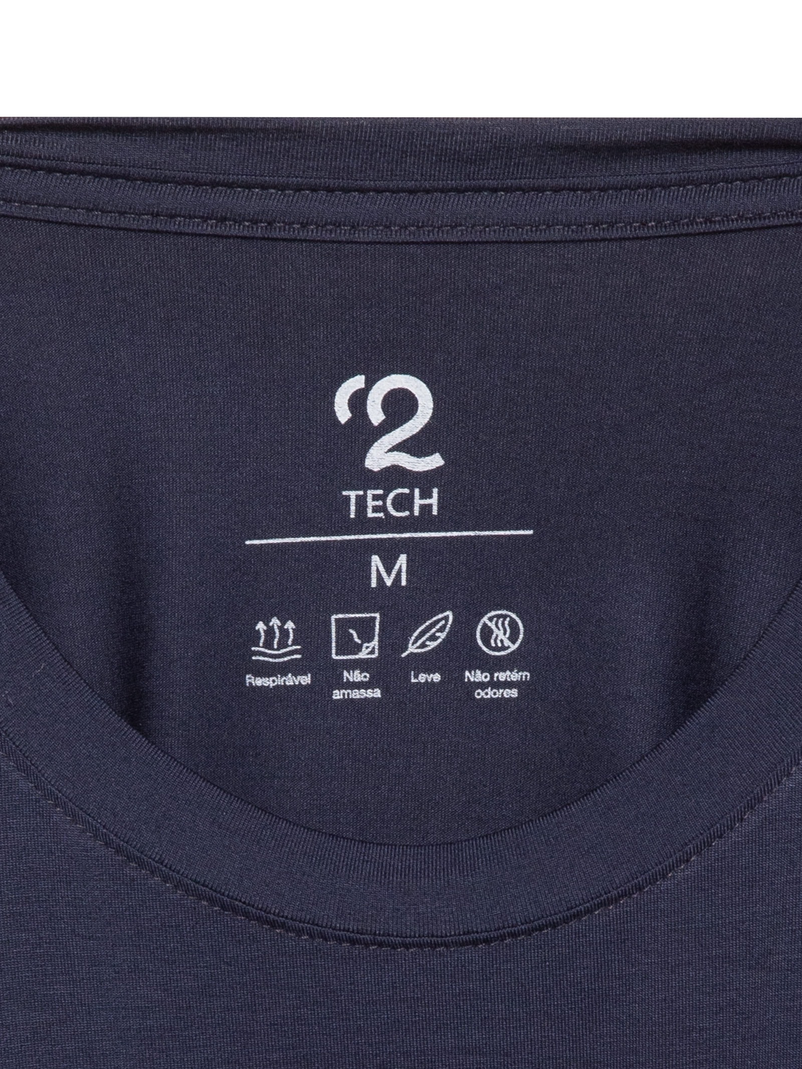Kit De Camisetas Masculinas 3 Peças Tech Em Modal Azul '2 Essential