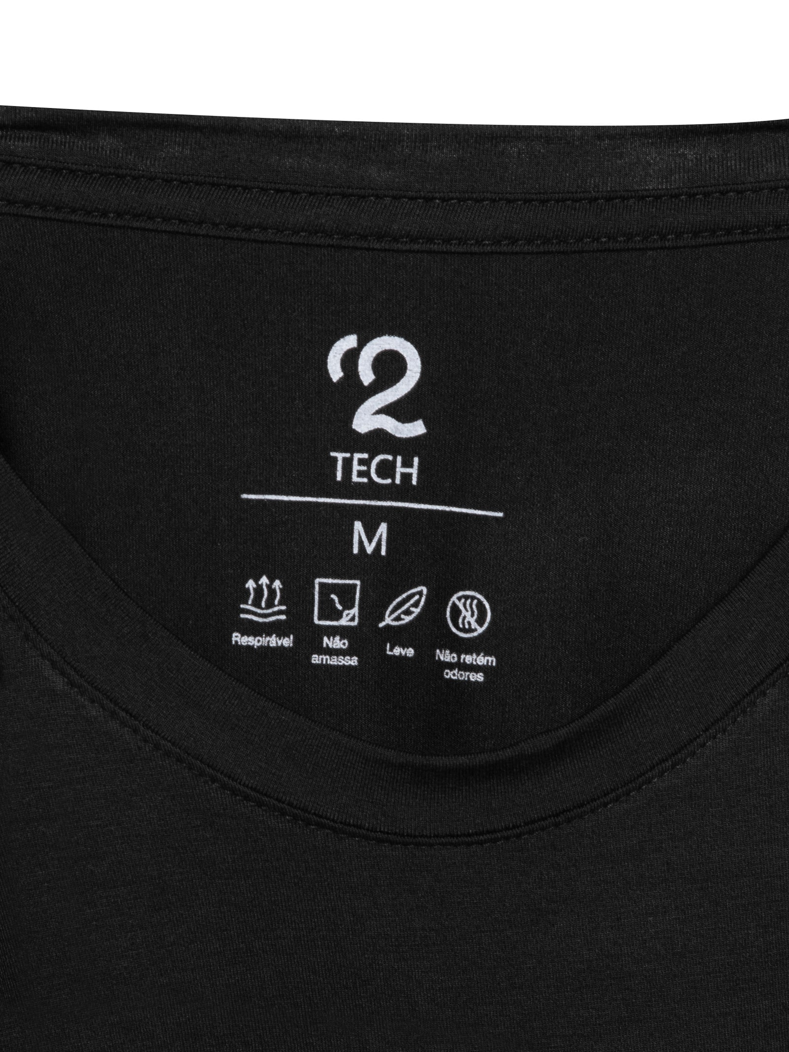 Kit De Camisetas Masculinas 3 Peças Tech Em Modal Azul '2 Essential