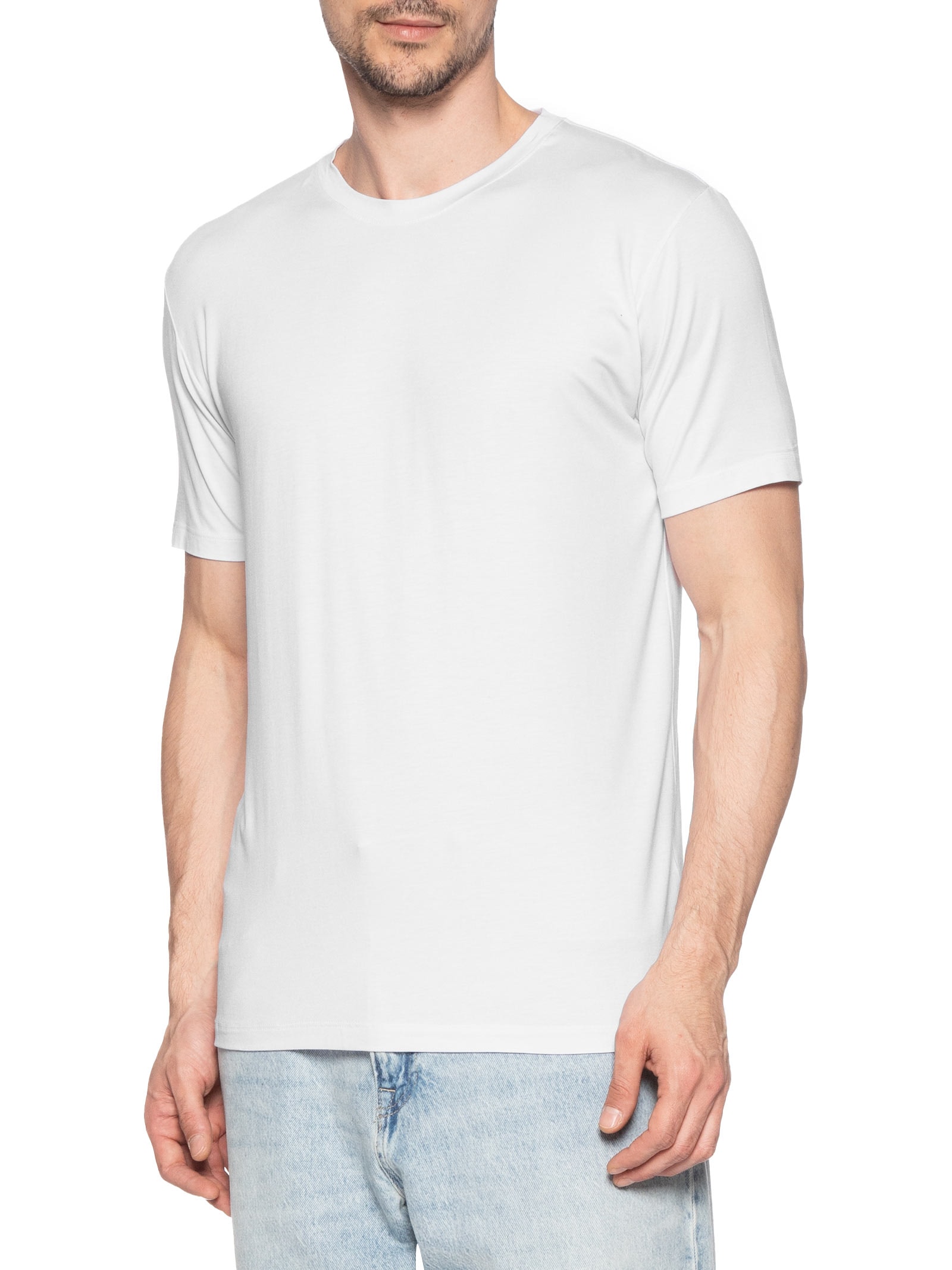 Kit De Camisetas Masculinas 3 Peças Tech Em Modal Azul '2 Essential