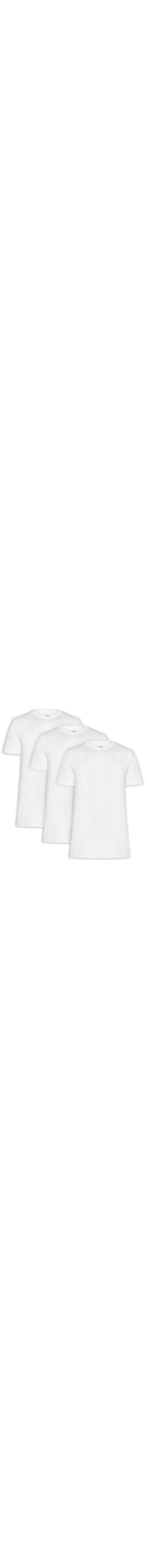 Kit De Camisetas Masculinas 3 Peças Tech Em Modal - Branco