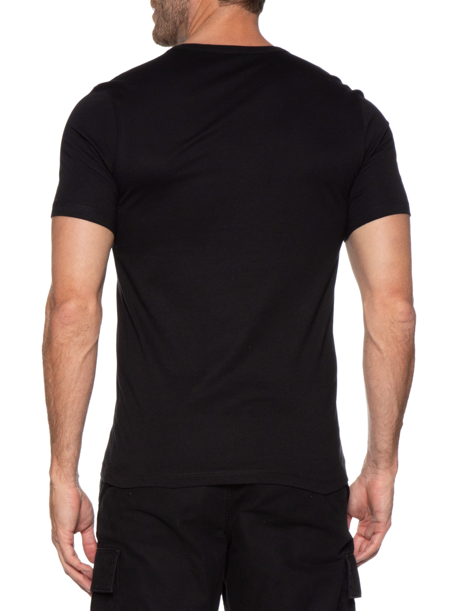 Kit De Camisetas Masculinas 3 Peças Triplet Preto Hugo