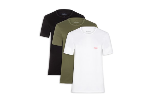 Kit De Camisetas Masculinas 3 Peças Triplet - Preto