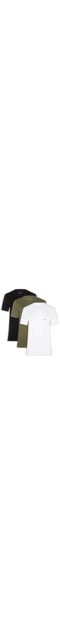 Kit De Camisetas Masculinas 3 Peças Triplet - Preto