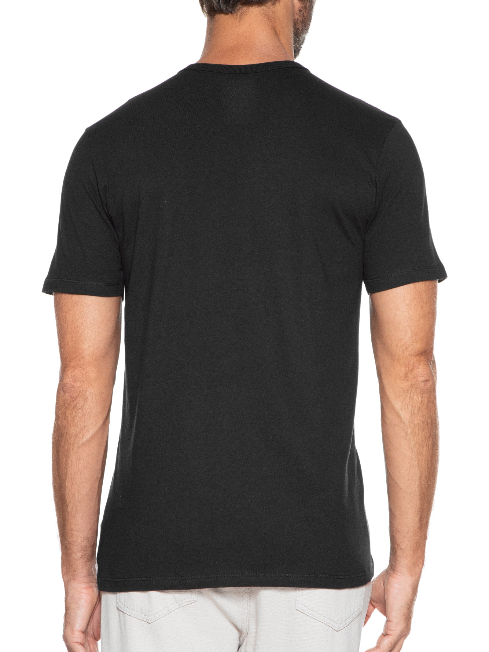 Kit De Camisetas Masculinas 5 peças Preto Hering