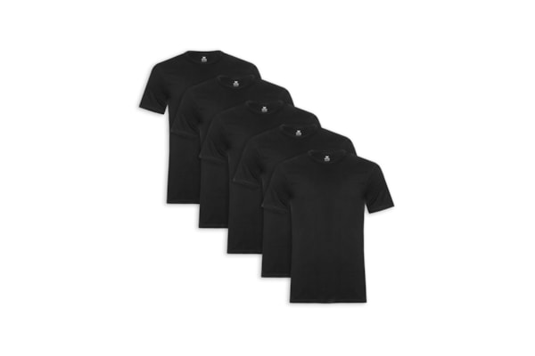 Kit De Camisetas Masculinas 5 peças - Preto