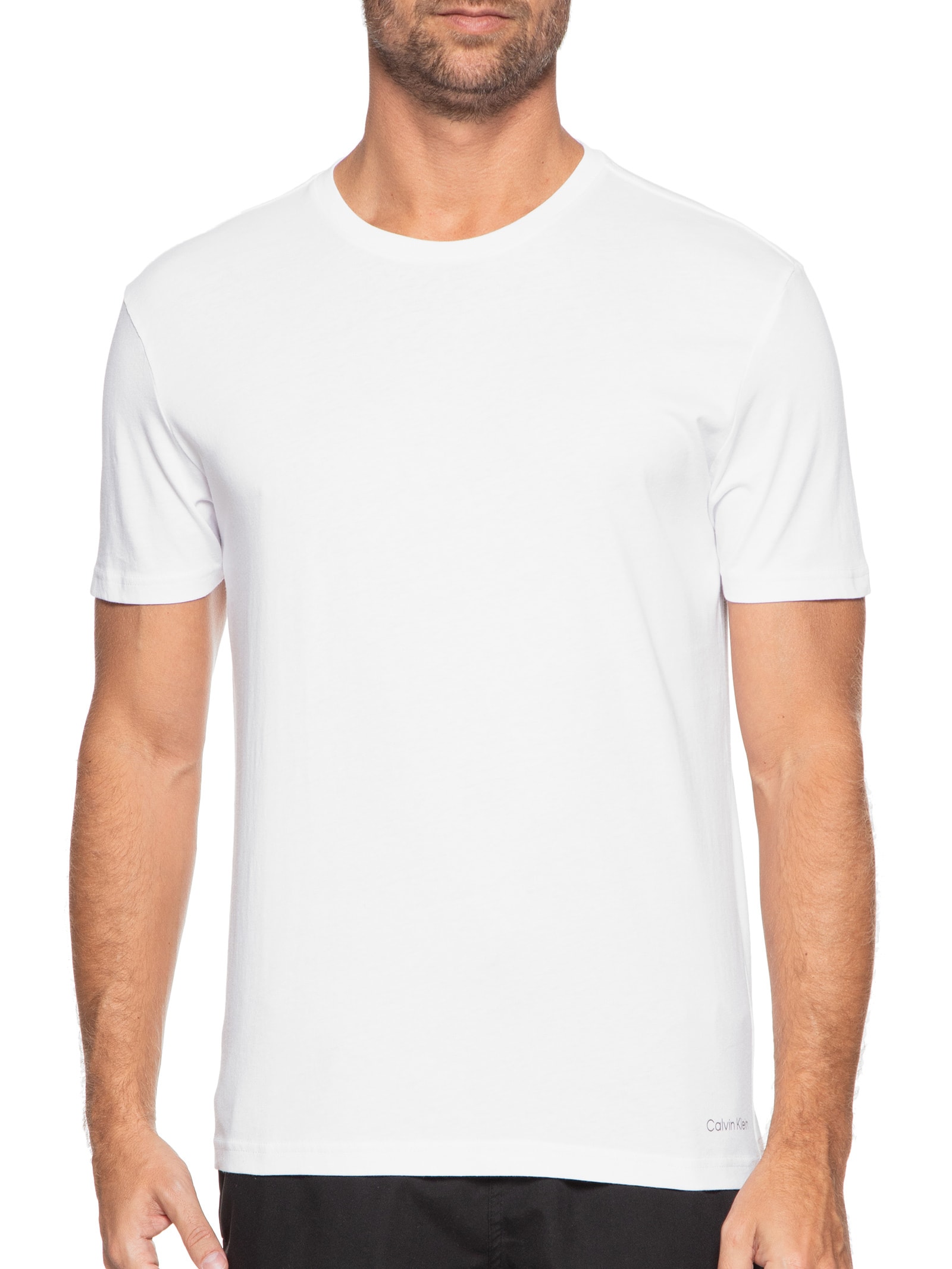 Kit de Camisetas Masculinas Crew-neck 2 Peças Calvin Klein Underwear
