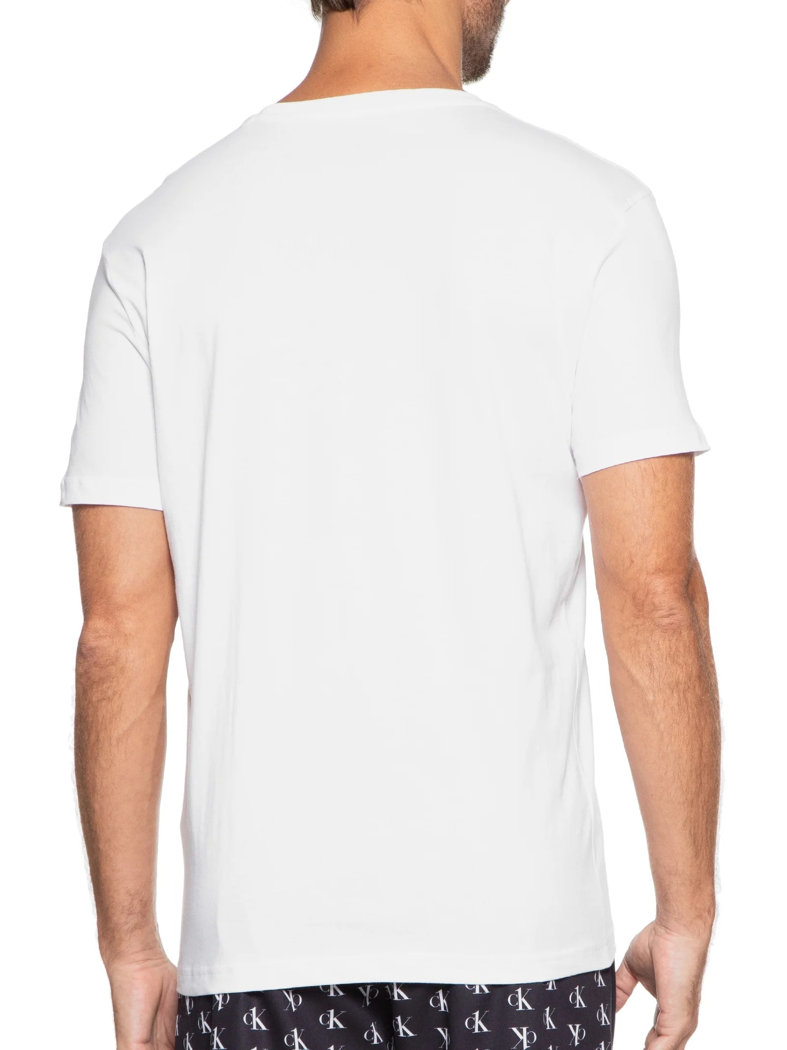 Kit de Camisetas Masculinas Crew-neck 2 Peças Preto Calvin Klein Underwear