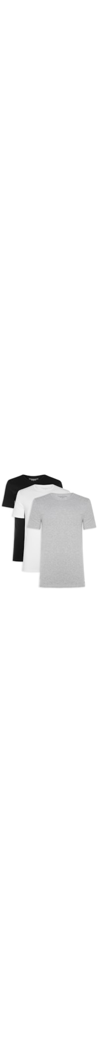 Kit De Camisetas Stretch Cn Tee 3 Peças