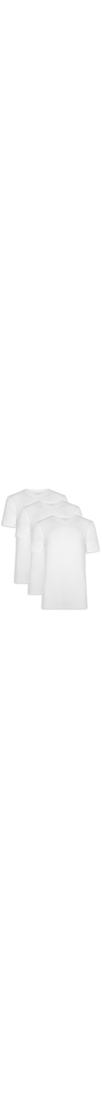Kit De Camisetas Stretch Cn Tee 3 Peças - Branco