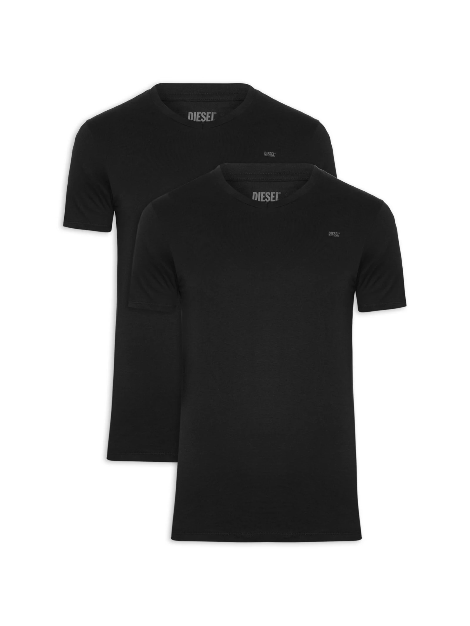Kit De Camisetass Masculina Umtee Michael Tube 2 Peças Preto Diesel