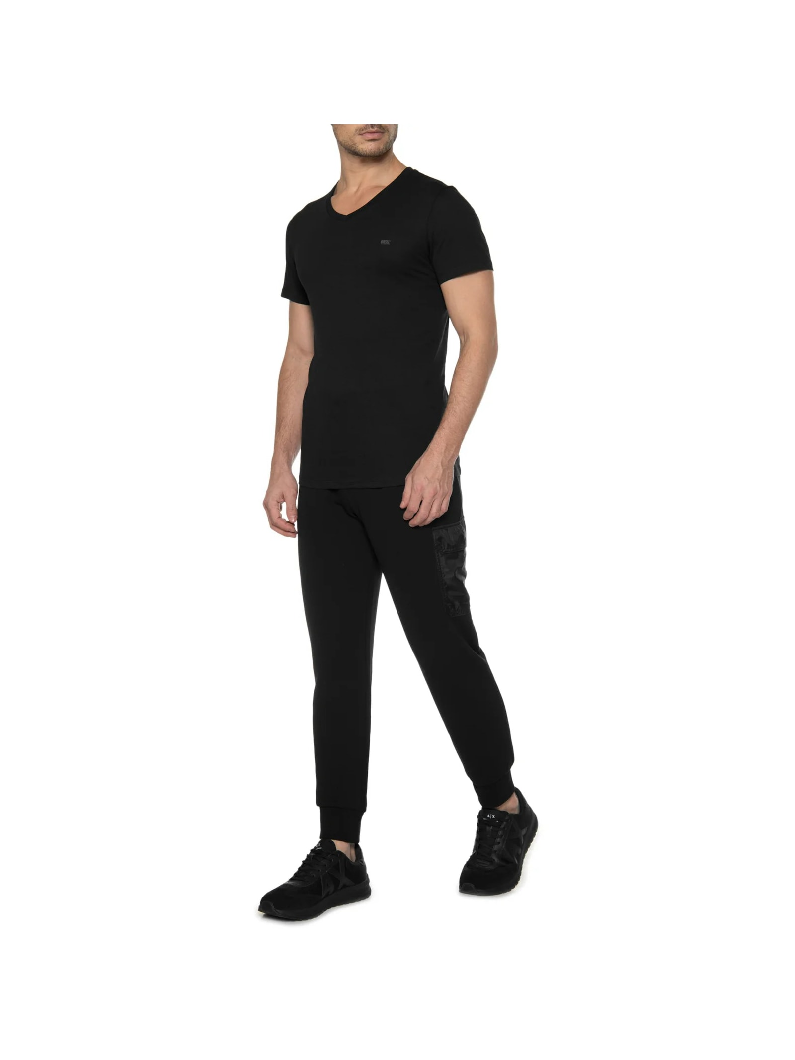 Kit De Camisetass Masculina Umtee Michael Tube 2 Peças Preto Diesel