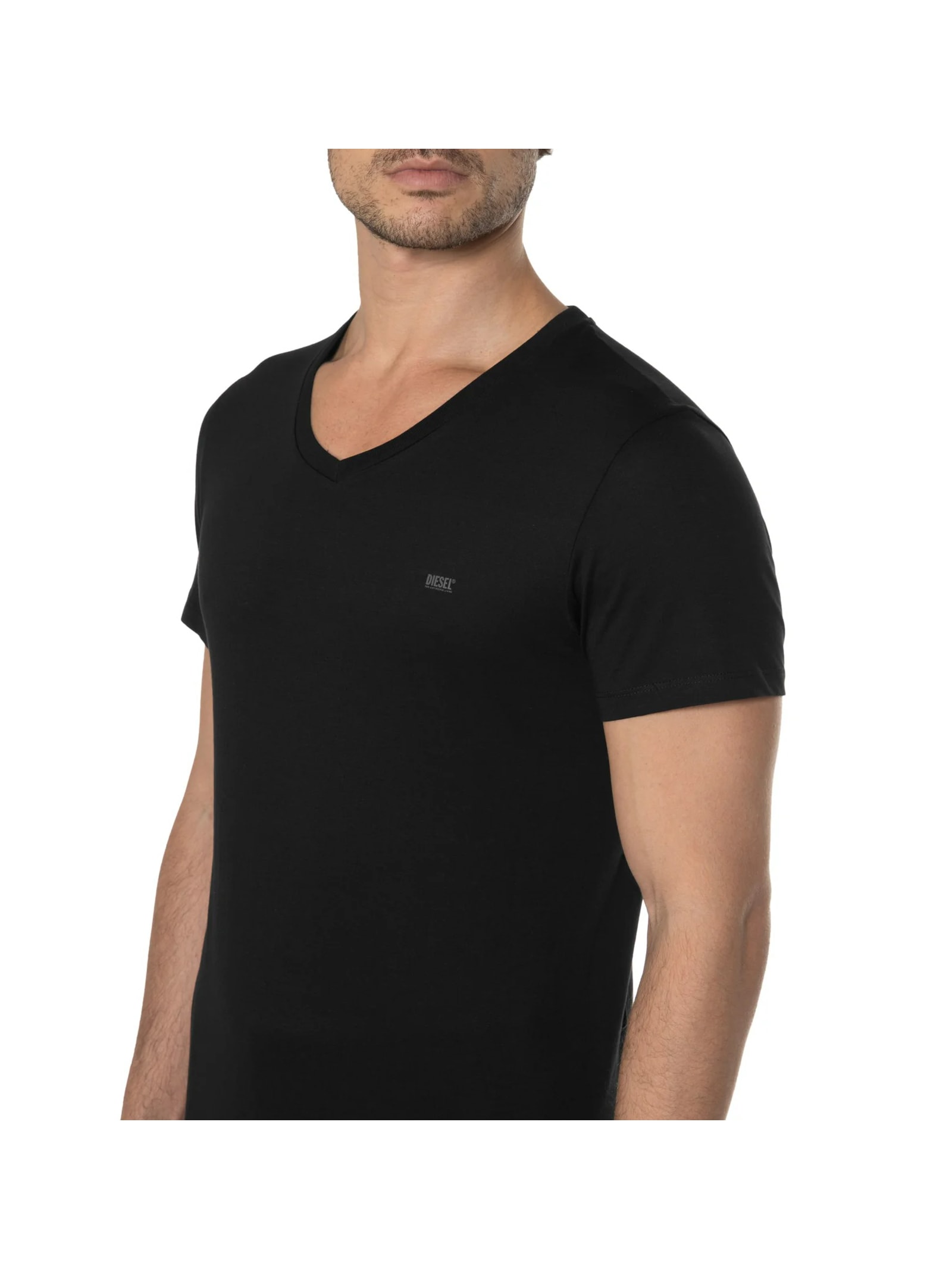 Kit De Camisetass Masculina Umtee Michael Tube 2 Peças Preto Diesel