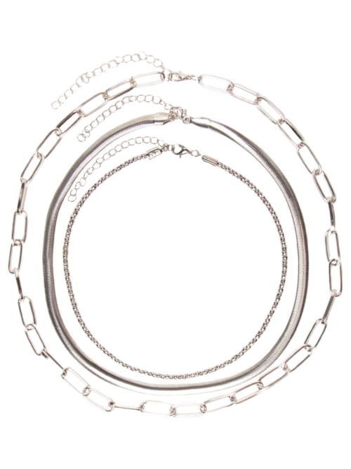 Kit De Colares Feminino – Prateado