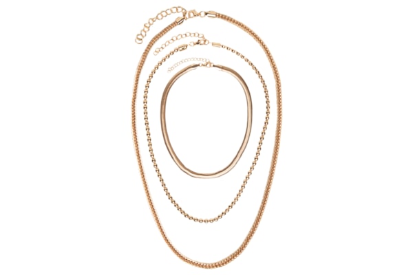 Kit De Colares Femininos Correntes Diversas - Dourado