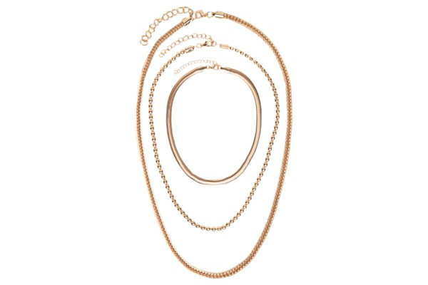 Kit De Colares Femininos Correntes Diversas - Dourado