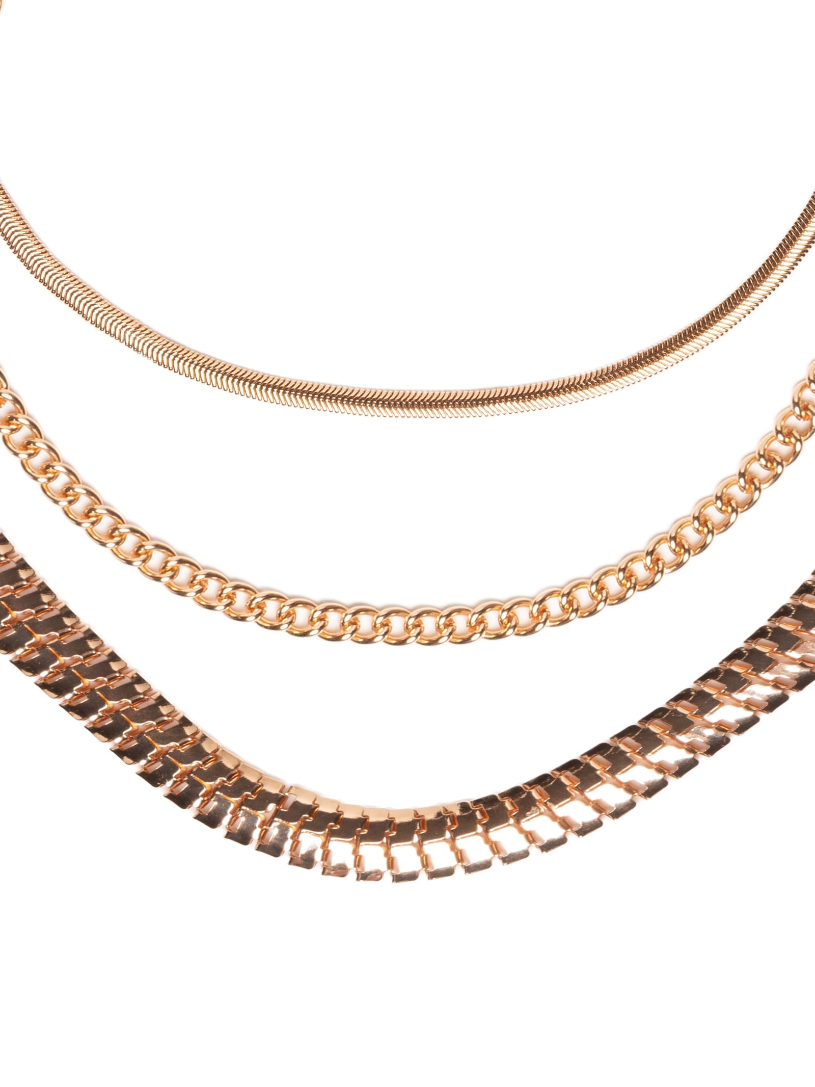 Kit De Colares Femininos Diversos Dourado Basiq