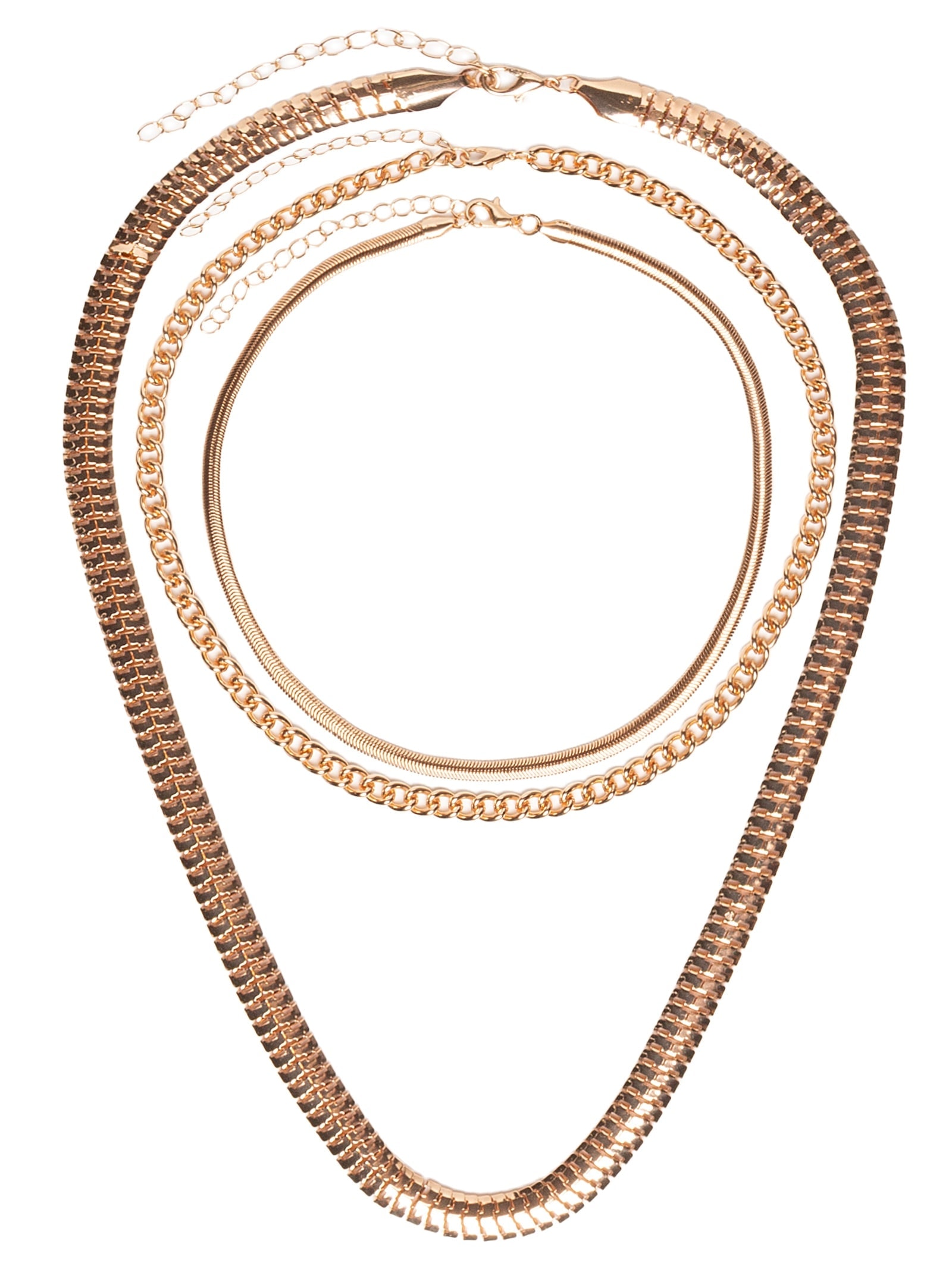 Kit De Colares Femininos Diversos Dourado Basiq