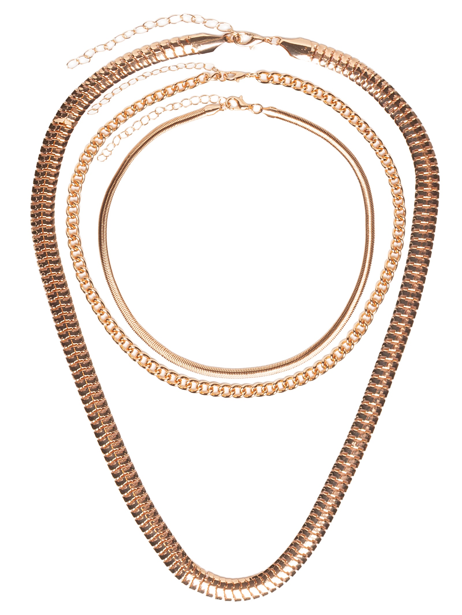Kit De Colares Femininos Diversos Dourado Basiq