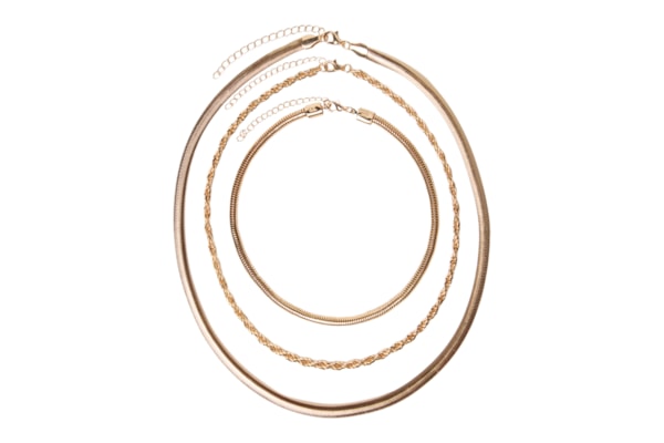 Kit De Colares Femininos Diversos - Dourado