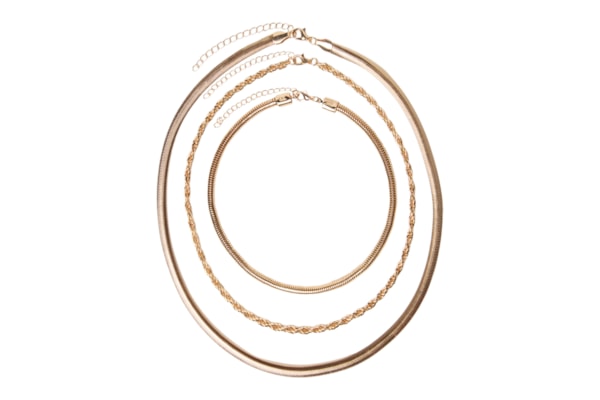 Kit De Colares Femininos Diversos - Dourado