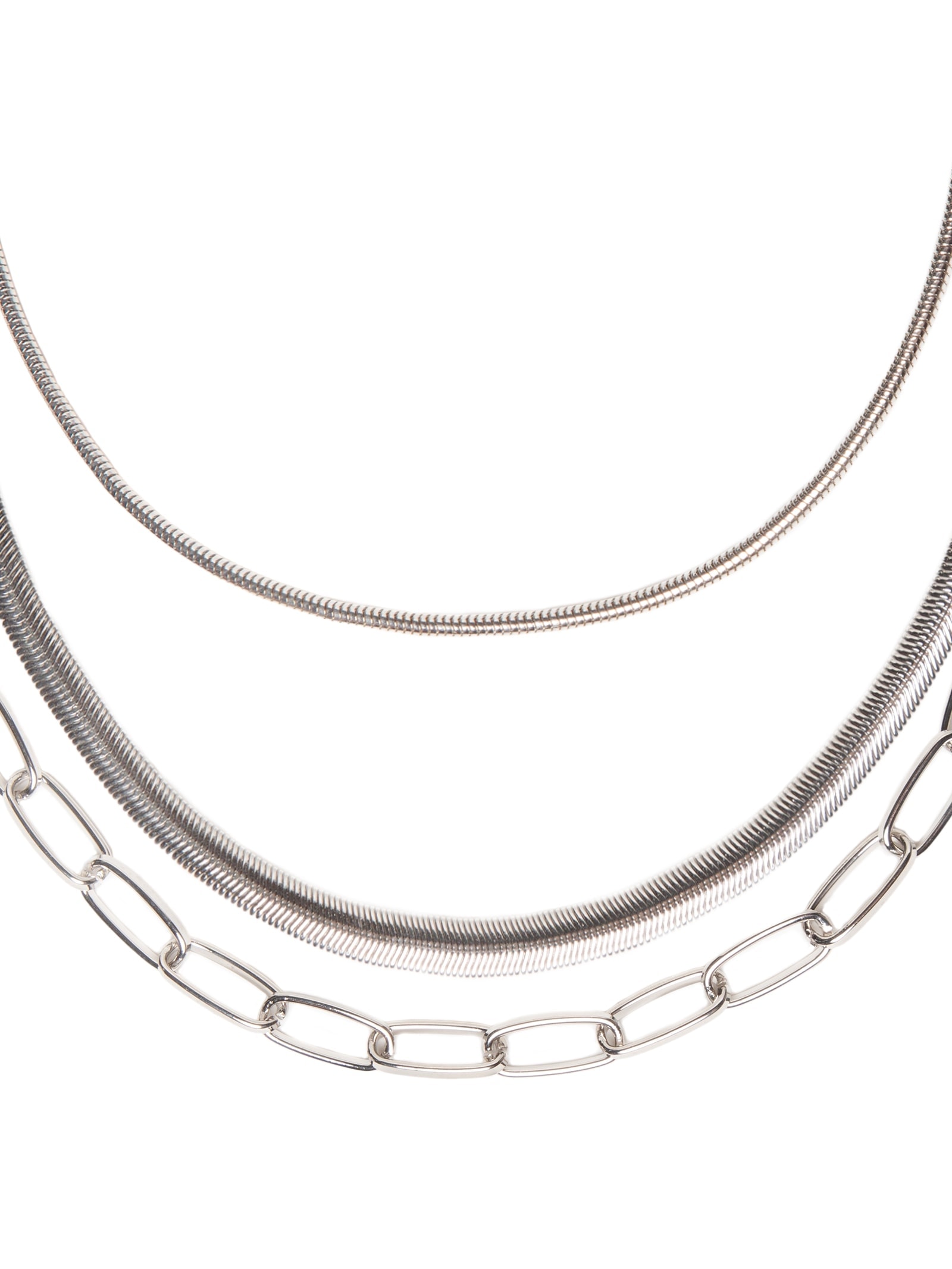 Kit De Colares Femininos Diversos Prateado Basiq