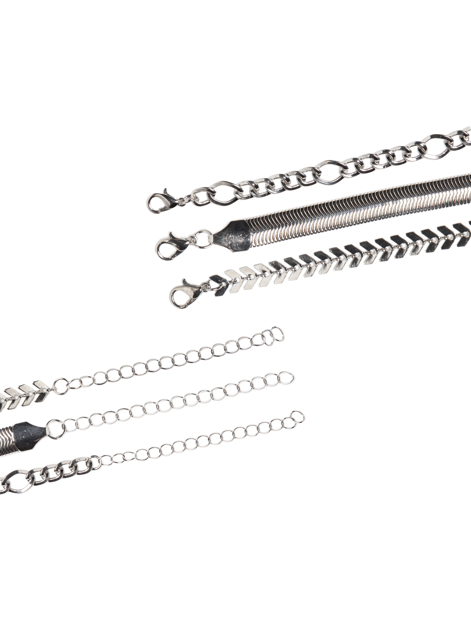 Kit De Colares Femininos Prateado Basiq