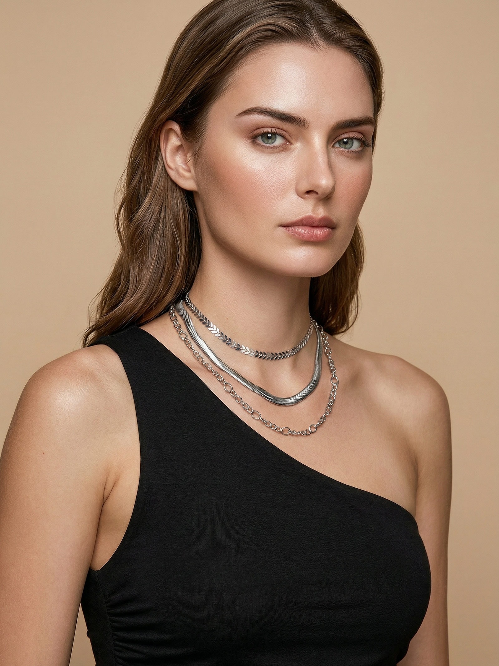 Kit De Colares Femininos Prateado Basiq