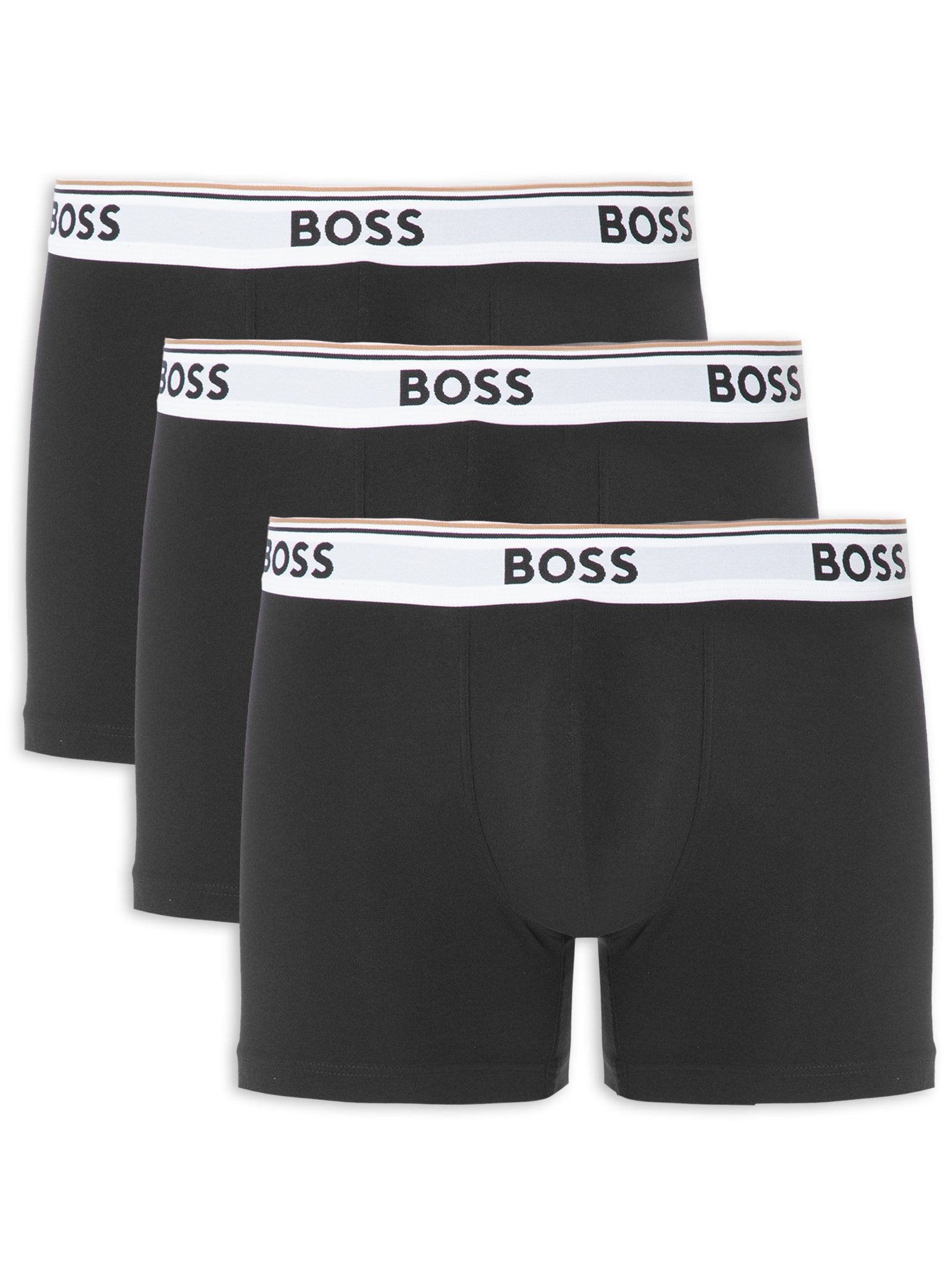 Kit De Cueca Boxer Br 3 Peças Power Preto Boss