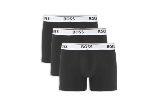 Kit De Cueca Boxer Br 3 Peças Power - Preto