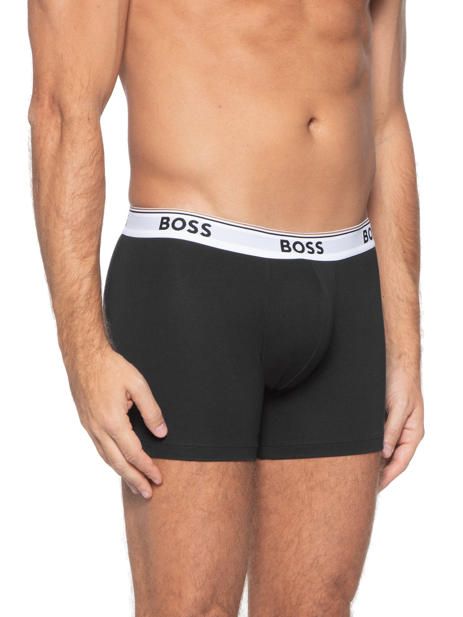 Kit De Cueca Boxer Br 3 Peças Power Preto Boss