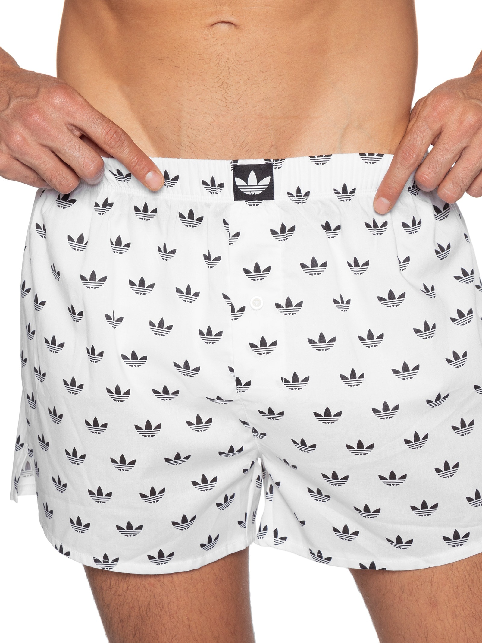 Kit de Cueca Samba Canção Comfort cotton Preto Adidas Originals Underwear