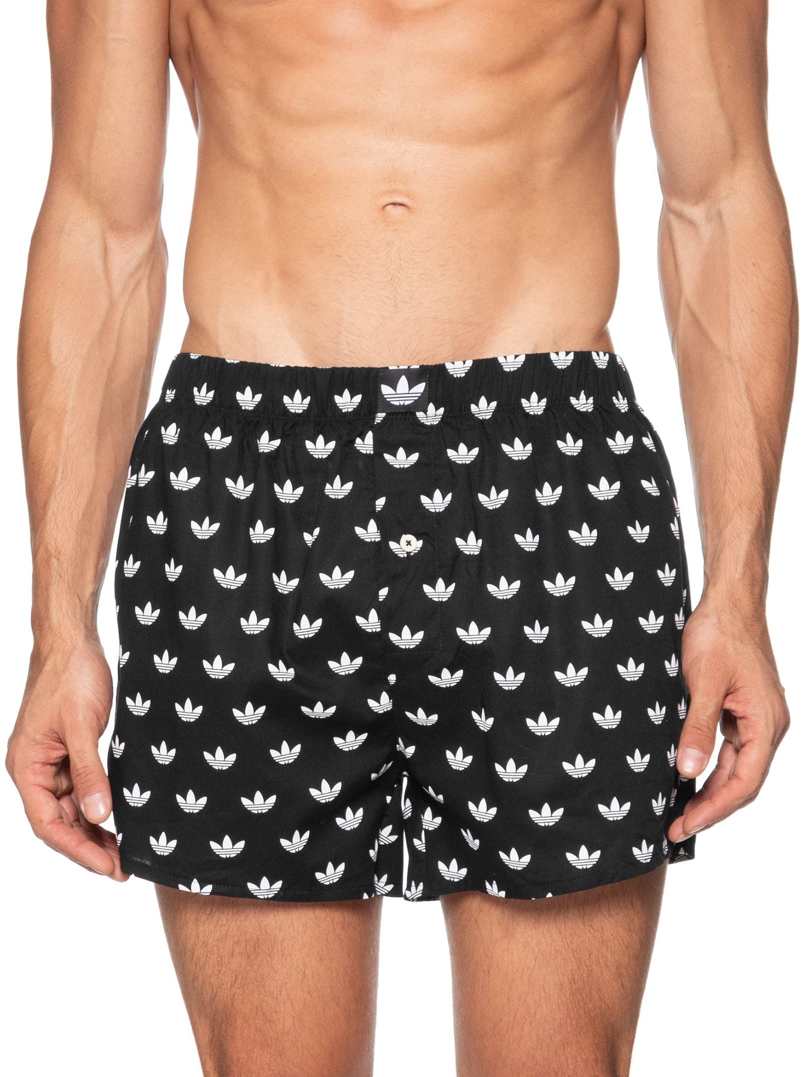 Kit de Cueca Samba Canção Comfort cotton Preto Adidas Originals Underwear