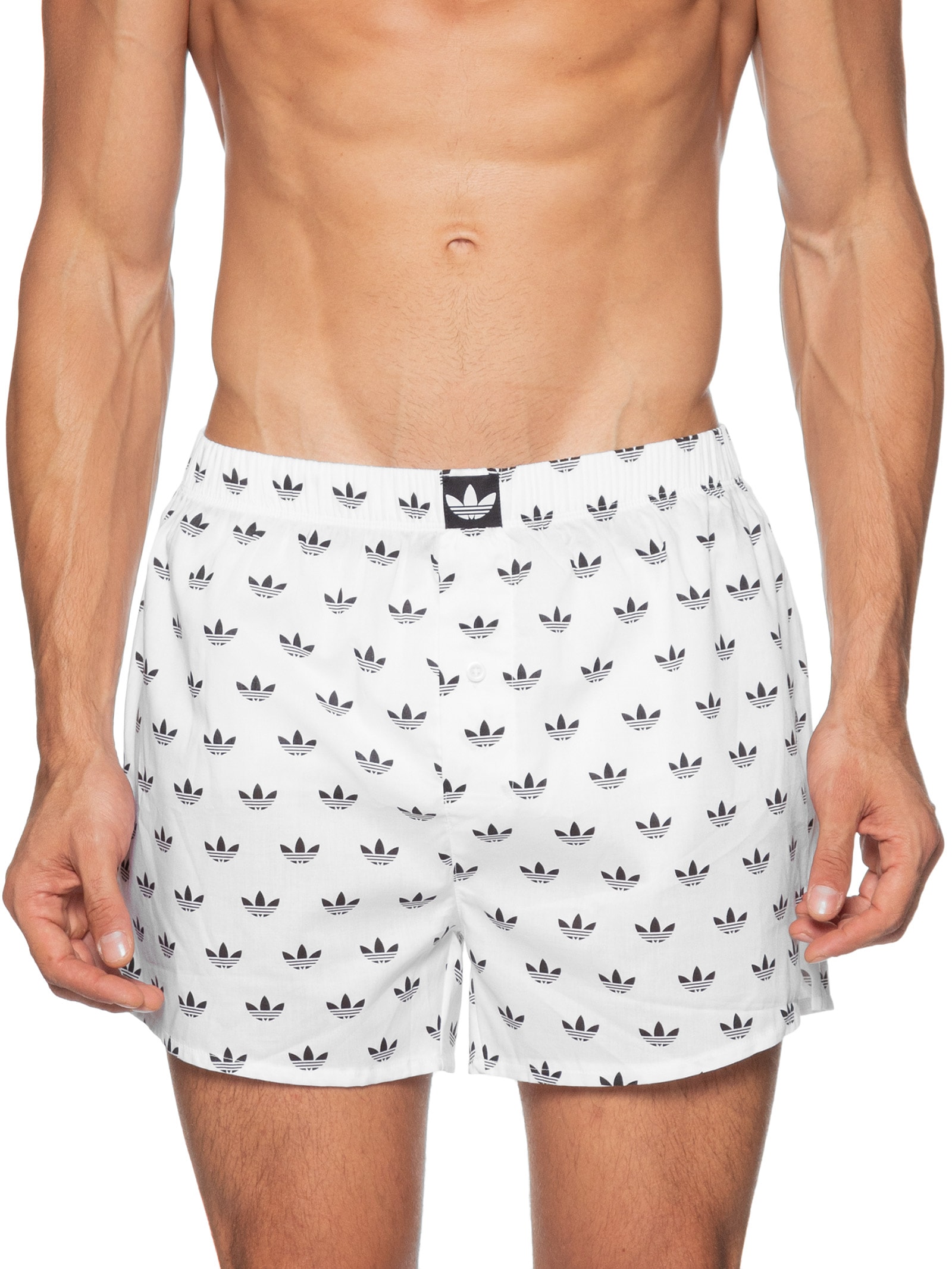 Kit de Cueca Samba Canção Comfort cotton Preto Adidas Originals Underwear