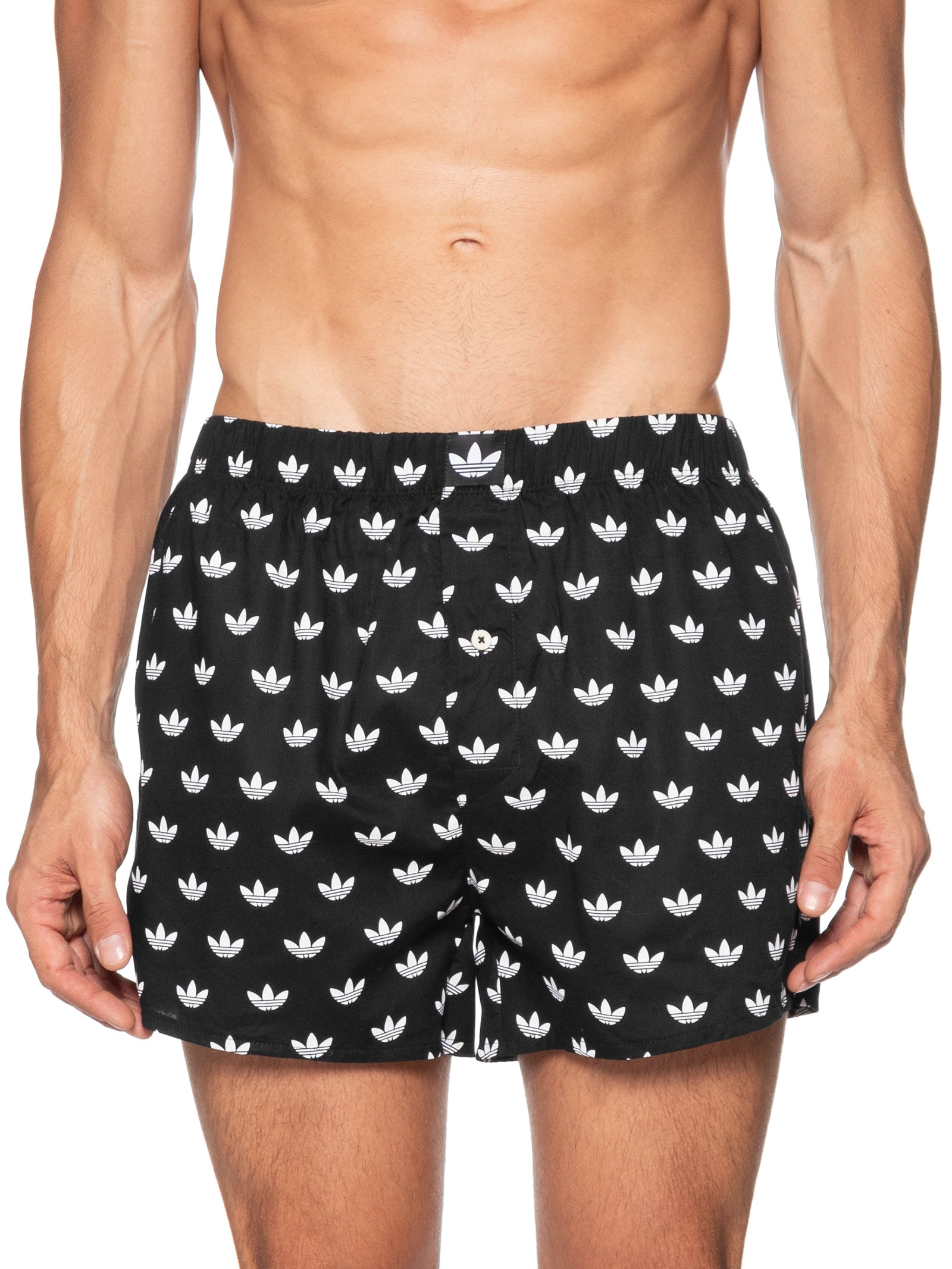 Kit de Cueca Samba Canção Comfort cotton Preto Adidas Originals Underwear