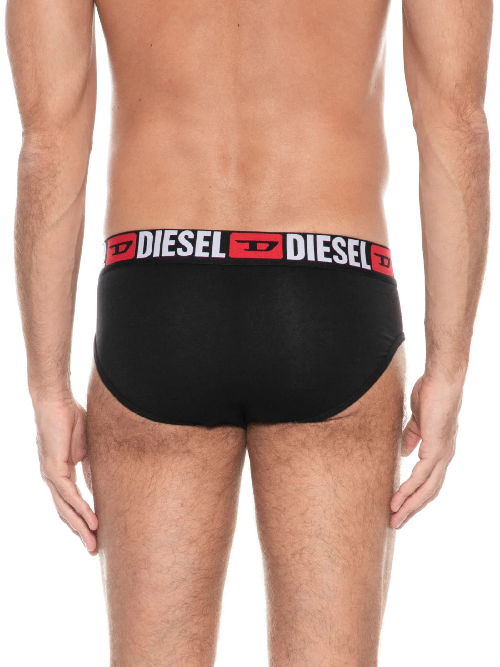 Kit De Cueca Slip Umbr Andre 3 Peças Preto Diesel