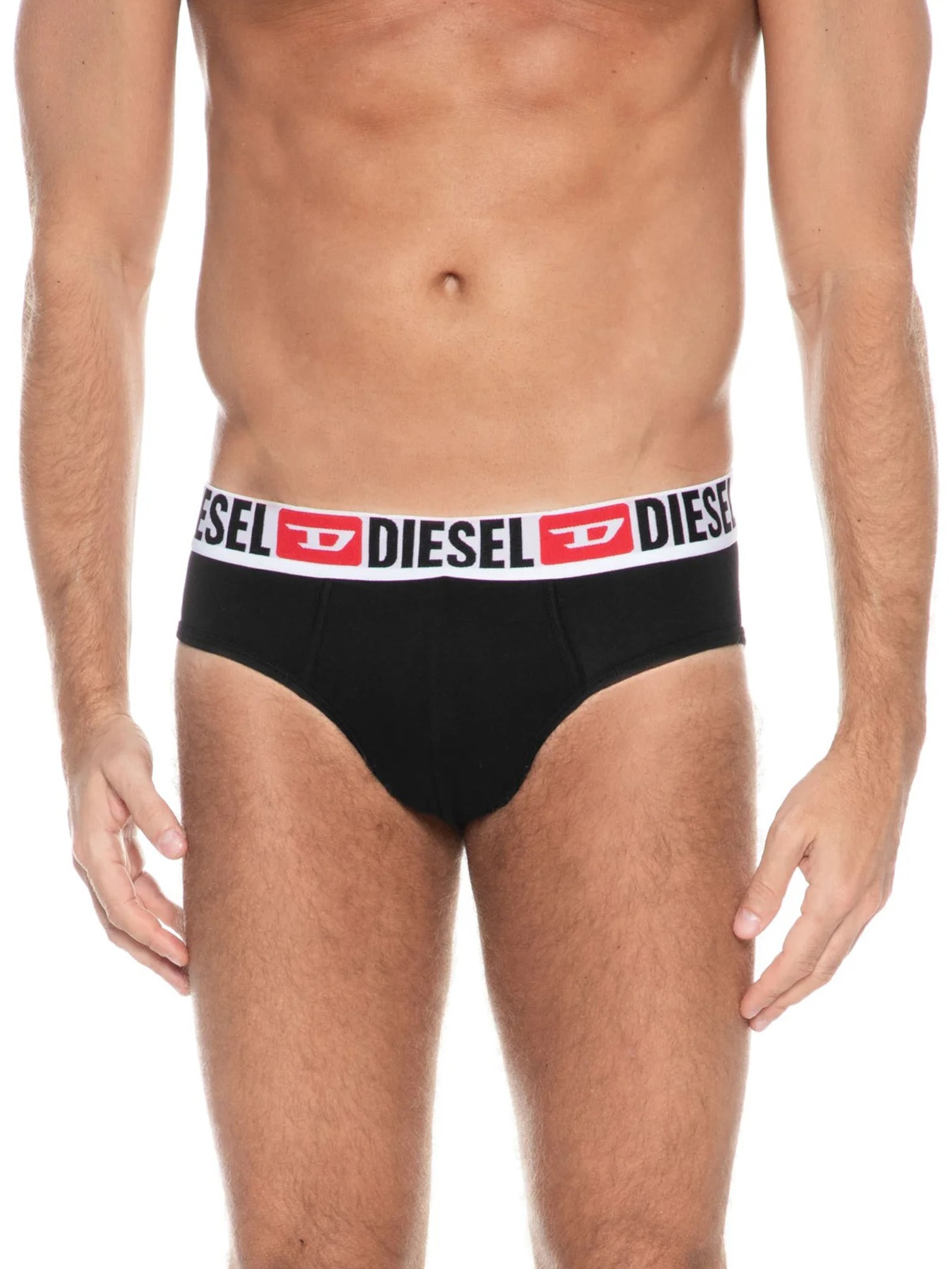 Kit De Cueca Slip Umbr Andre 3 Peças Preto Diesel