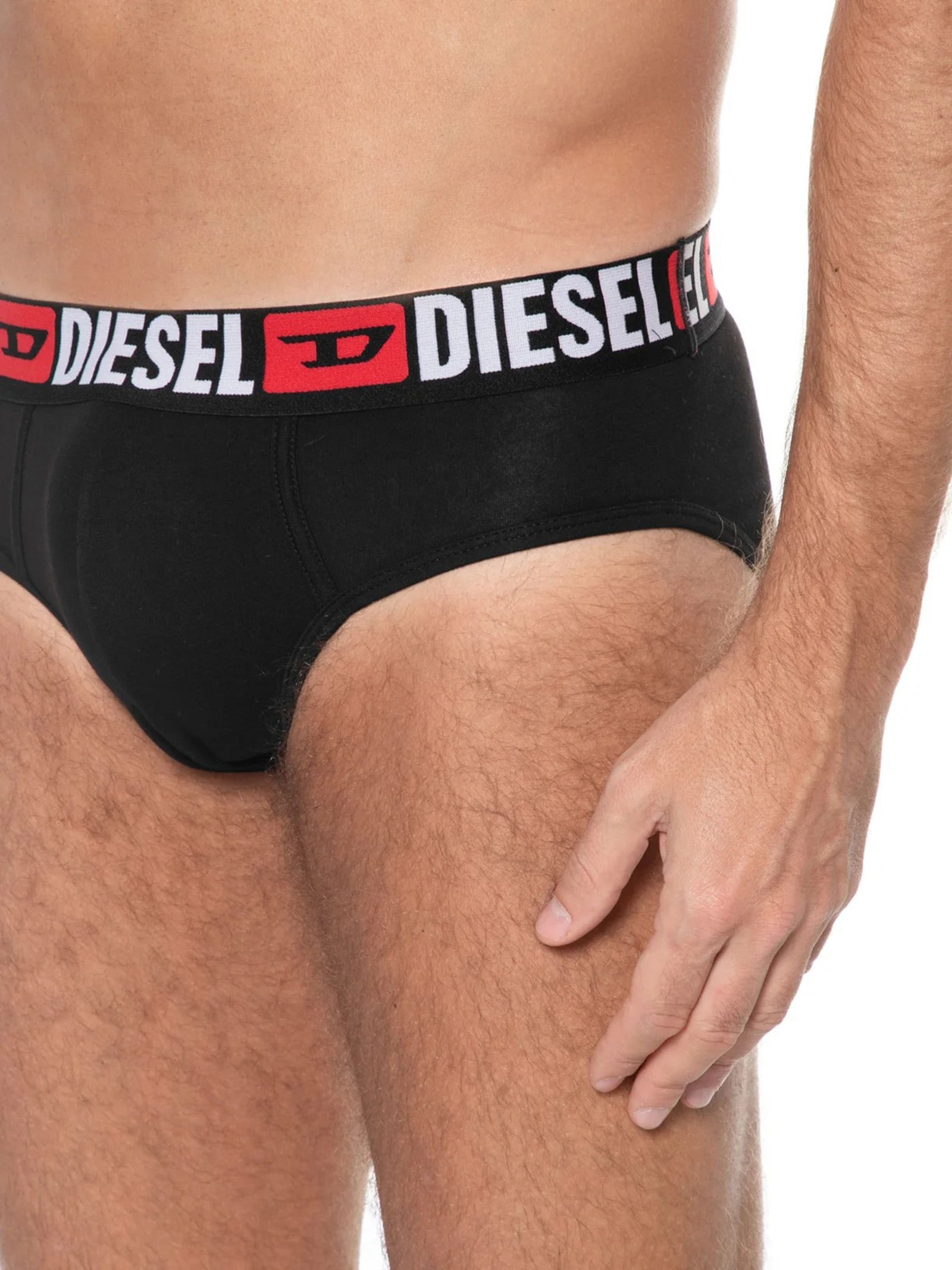Kit De Cueca Slip Umbr Andre 3 Peças Preto Diesel