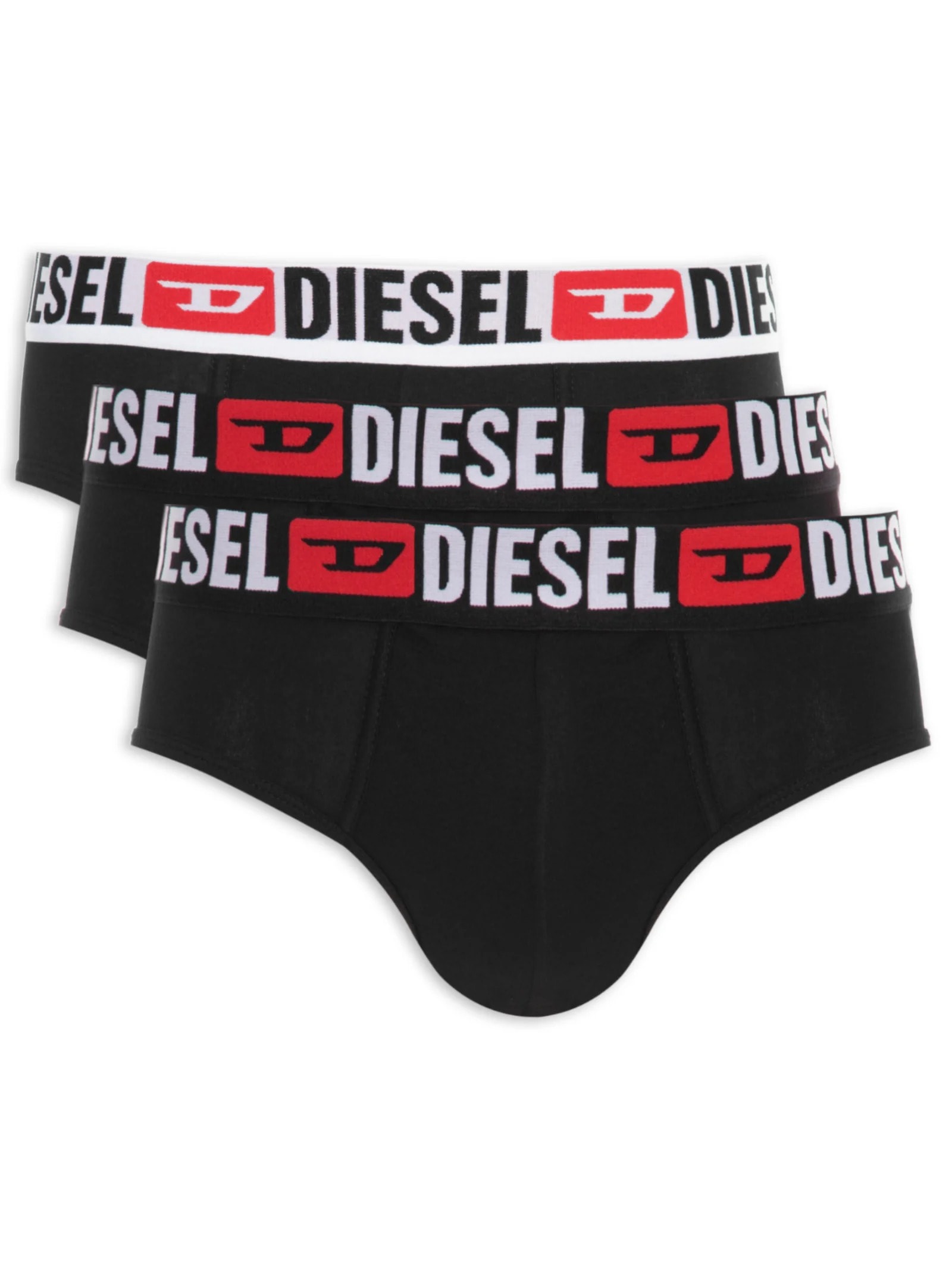 Kit De Cueca Slip Umbr Andre 3 Peças Preto Diesel