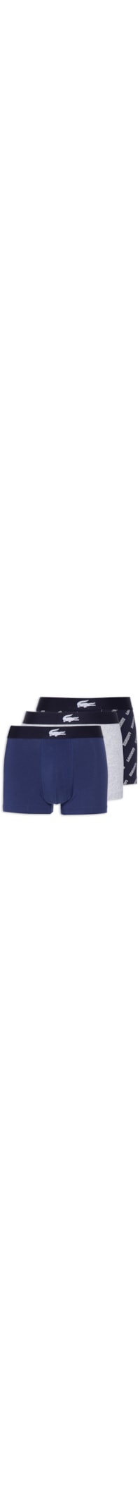 Kit De Cueca Sous Vetement Boxer Court - Azul